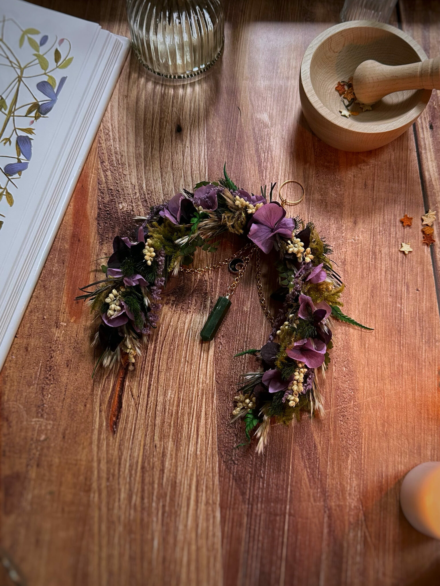 Rituel - Suspension en fleurs séchées et stabilisées